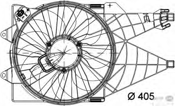 Ventilator, radiator 8EW 351 040-781 HELLA - Gmv (electroventilator ) Ventilator, radiator 8EW 351 040-781 HELLA - Gmv (electroventilator )