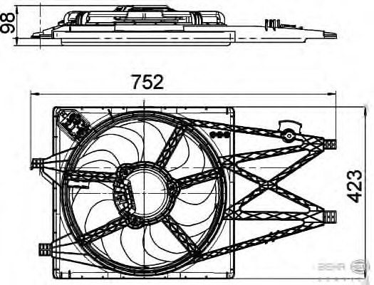 Ventilator, radiator 8EW 351 041-311 HELLA - Ventilator radiator Ventilator, radiator 8EW 351 041-311 HELLA - Ventilator radiator