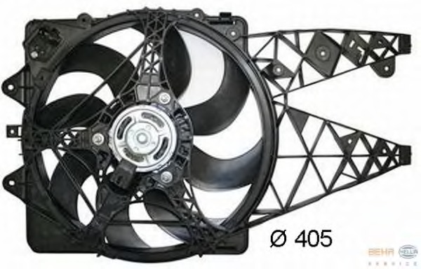 Ventilator, radiator 8EW 351 042-671 HELLA - Ventilator radiator