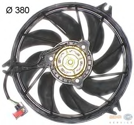 Ventilator, radiator 8EW 351 044-111 HELLA - Ventilator radiator