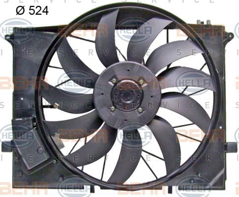 Ventilator, radiator 8EW 351 105-091 HELLA - Gmv (electroventilator ) Ventilator, radiator 8EW 351 105-091 HELLA - Gmv (electroventilator )