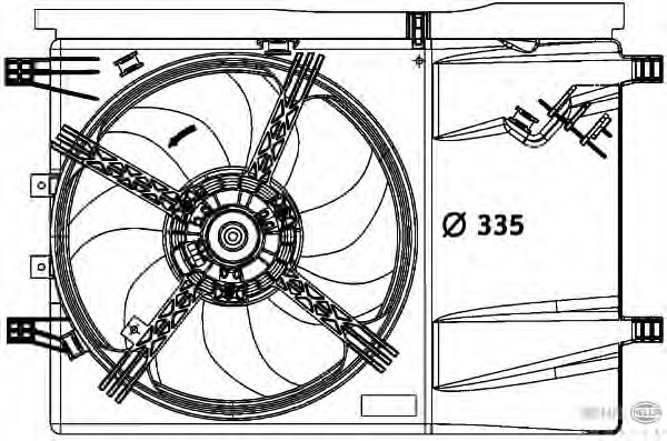 Ventilator, radiator 8EW 376 729-641 HELLA - Ventilator radiator Ventilator, radiator 8EW 376 729-641 HELLA - Ventilator radiator