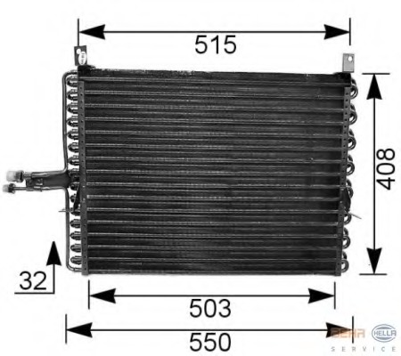 Condensator, climatizare 8FC 351 035-751 HELLA - Radiator clima Condensator, climatizare 8FC 351 035-751 HELLA - Radiator clima