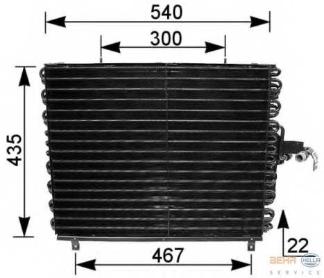Condensator, climatizare 8FC 351 035-771 HELLA - Radiator clima Condensator, climatizare 8FC 351 035-771 HELLA - Radiator clima