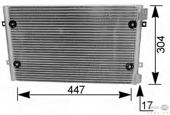 Condensator, climatizare 8FC 351 036-271 HELLA - Radiator clima