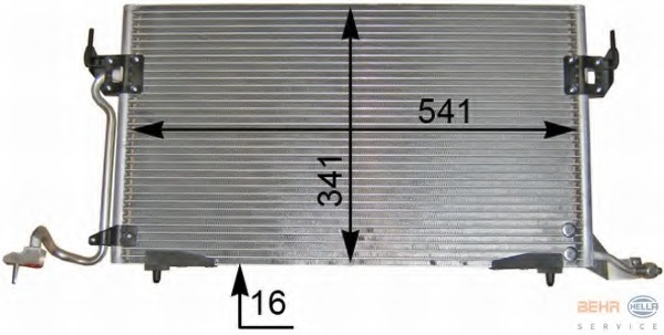Condensator, climatizare 8FC 351 036-401 HELLA - Radiator clima Condensator, climatizare 8FC 351 036-401 HELLA - Radiator clima