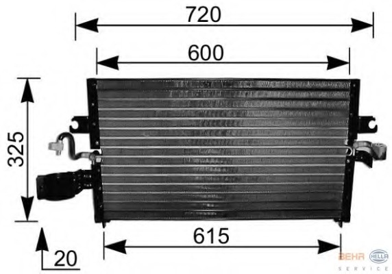 Condensator, climatizare 8FC 351 036-501 HELLA - Radiator clima Condensator, climatizare 8FC 351 036-501 HELLA - Radiator clima