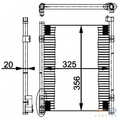 Condensator, climatizare 8FC 351 037-021 HELLA - Radiator clima Condensator, climatizare 8FC 351 037-021 HELLA - Radiator clima