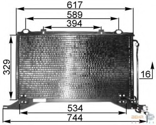 Condensator, climatizare 8FC 351 037-171 HELLA - Radiator clima Condensator, climatizare 8FC 351 037-171 HELLA - Radiator clima