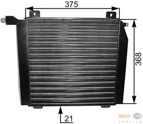 Condensator, climatizare 8FC 351 037-401 HELLA - Radiator clima Condensator, climatizare 8FC 351 037-401 HELLA - Radiator clima