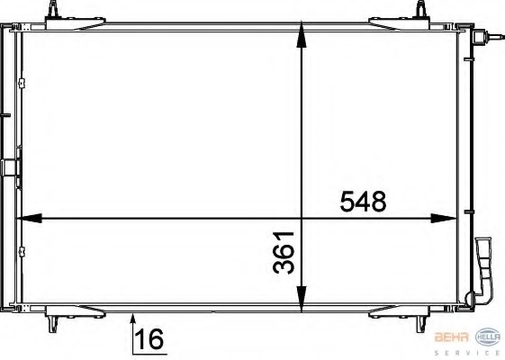 Condensator, climatizare 8FC 351 037-511 HELLA - Radiator clima Condensator, climatizare 8FC 351 037-511 HELLA - Radiator clima