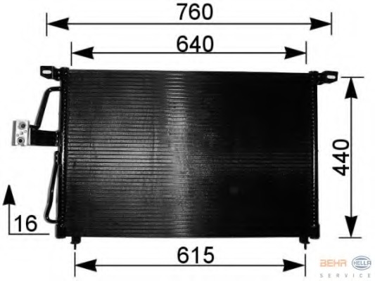 Condensator, climatizare 8FC 351 037-611 HELLA - Radiator clima Condensator, climatizare 8FC 351 037-611 HELLA - Radiator clima
