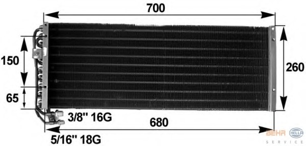 Condensator, climatizare 8FC 351 300-081 HELLA - Radiator clima Condensator, climatizare 8FC 351 300-081 HELLA - Radiator clima