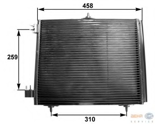 Condensator, climatizare 8FC 351 300-371 HELLA - Radiator clima Condensator, climatizare 8FC 351 300-371 HELLA - Radiator clima