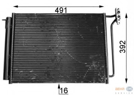 Condensator, climatizare 8FC 351 300-631 HELLA - Radiator clima Condensator, climatizare 8FC 351 300-631 HELLA - Radiator clima