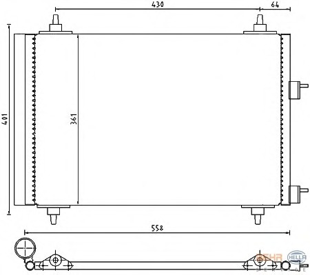 Condensator, climatizare 8FC 351 300-671 HELLA - Radiator clima Condensator, climatizare 8FC 351 300-671 HELLA - Radiator clima