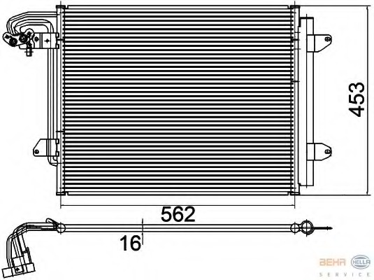 Condensator, climatizare 8FC 351 301-054 HELLA - Radiator clima Condensator, climatizare 8FC 351 301-054 HELLA - Radiator clima