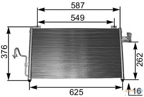 Condensator, climatizare 8FC 351 301-091 HELLA - Radiator clima Condensator, climatizare 8FC 351 301-091 HELLA - Radiator clima