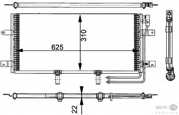 Condensator, climatizare 8FC 351 301-151 HELLA - Radiator clima Condensator, climatizare 8FC 351 301-151 HELLA - Radiator clima