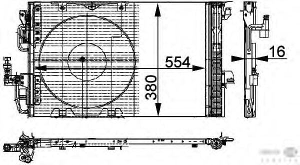 Condensator, climatizare 8FC 351 301-221 HELLA - Radiator clima Condensator, climatizare 8FC 351 301-221 HELLA - Radiator clima