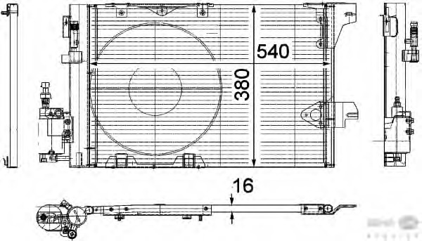 Condensator, climatizare 8FC 351 301-241 HELLA - Radiator clima Condensator, climatizare 8FC 351 301-241 HELLA - Radiator clima