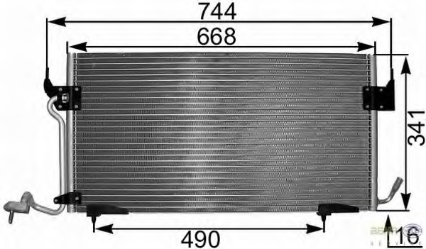 Condensator, climatizare 8FC 351 301-291 HELLA - Radiator clima Condensator, climatizare 8FC 351 301-291 HELLA - Radiator clima