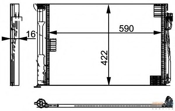 Condensator, climatizare 8FC 351 301-321 HELLA - Radiator clima Condensator, climatizare 8FC 351 301-321 HELLA - Radiator clima