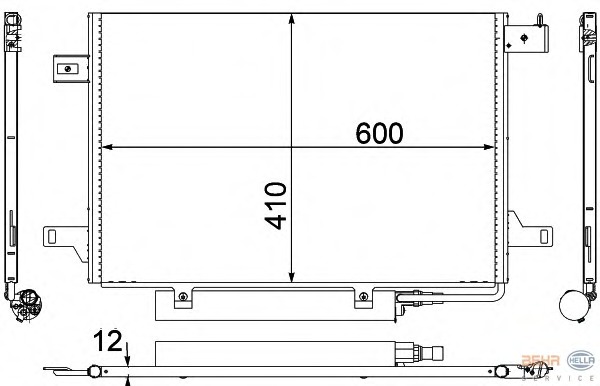 Condensator, climatizare 8FC 351 301-671 HELLA - Radiator clima Condensator, climatizare 8FC 351 301-671 HELLA - Radiator clima