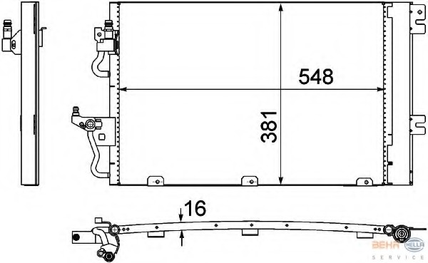 Condensator, climatizare 8FC 351 301-761 HELLA - Radiator clima Condensator, climatizare 8FC 351 301-761 HELLA - Radiator clima