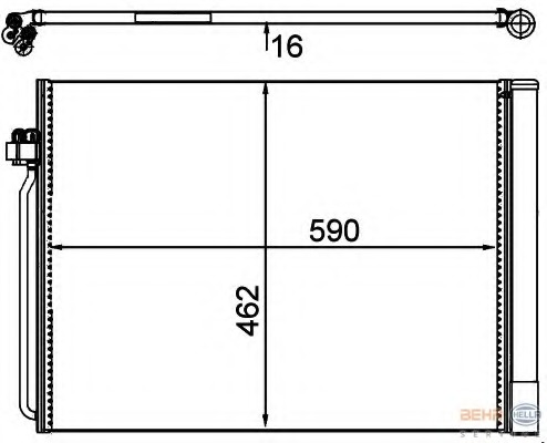 Condensator, climatizare 8FC 351 302-491 HELLA - Radiator clima Condensator, climatizare 8FC 351 302-491 HELLA - Radiator clima