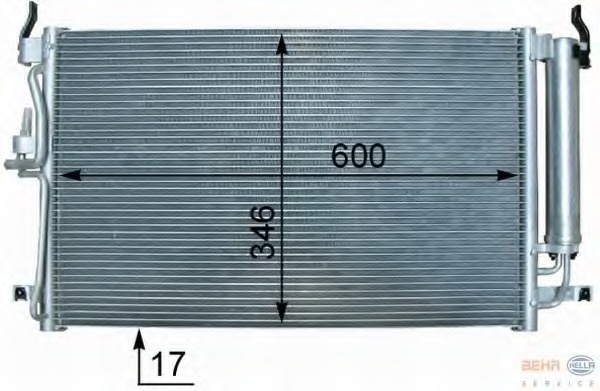 Condensator, climatizare 8FC 351 302-681 HELLA - Radiator clima Condensator, climatizare 8FC 351 302-681 HELLA - Radiator clima