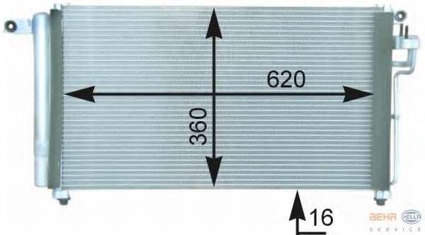 Condensator, climatizare 8FC 351 303-111 HELLA - Radiator clima Condensator, climatizare 8FC 351 303-111 HELLA - Radiator clima