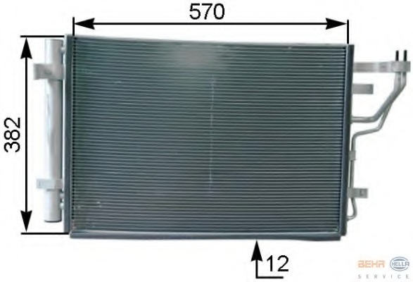 Condensator, climatizare 8FC 351 303-211 HELLA - Radiator clima Condensator, climatizare 8FC 351 303-211 HELLA - Radiator clima