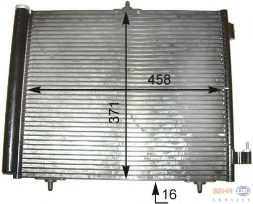 Condensator, climatizare 8FC 351 303-541 HELLA - Radiator clima Condensator, climatizare 8FC 351 303-541 HELLA - Radiator clima