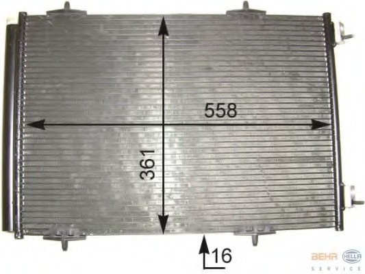 Condensator, climatizare 8FC 351 303-661 HELLA - Radiator clima Condensator, climatizare 8FC 351 303-661 HELLA - Radiator clima