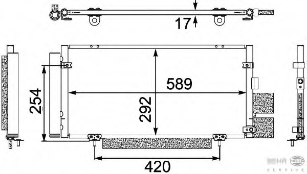 Condensator, climatizare 8FC 351 304-121 HELLA - Radiator clima Condensator, climatizare 8FC 351 304-121 HELLA - Radiator clima