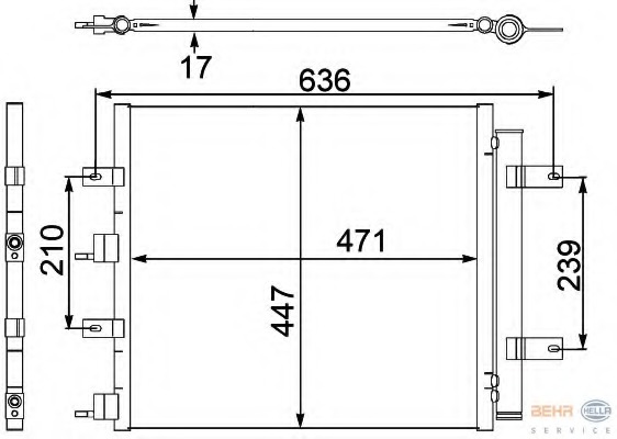 Condensator, climatizare 8FC 351 304-181 HELLA - Radiator clima Condensator, climatizare 8FC 351 304-181 HELLA - Radiator clima
