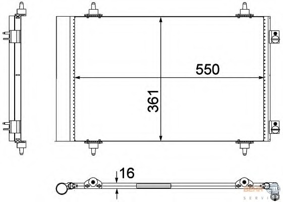 Condensator, climatizare 8FC 351 304-281 HELLA - Radiator clima Condensator, climatizare 8FC 351 304-281 HELLA - Radiator clima