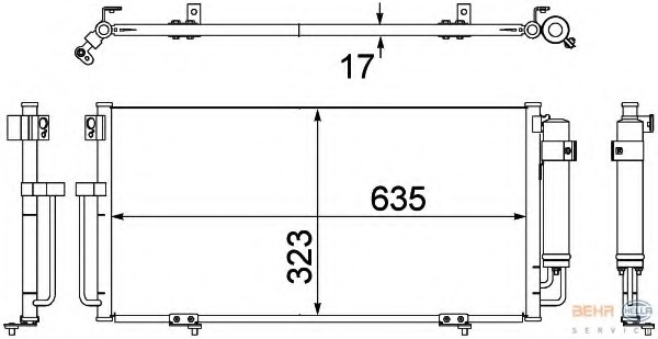 Condensator, climatizare 8FC 351 304-391 HELLA - Radiator clima Condensator, climatizare 8FC 351 304-391 HELLA - Radiator clima