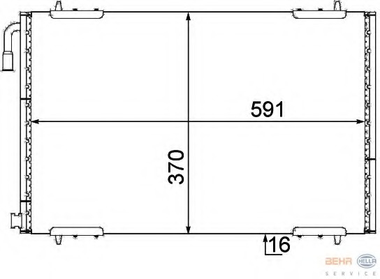 Condensator, climatizare 8FC 351 304-501 HELLA - Radiator clima Condensator, climatizare 8FC 351 304-501 HELLA - Radiator clima