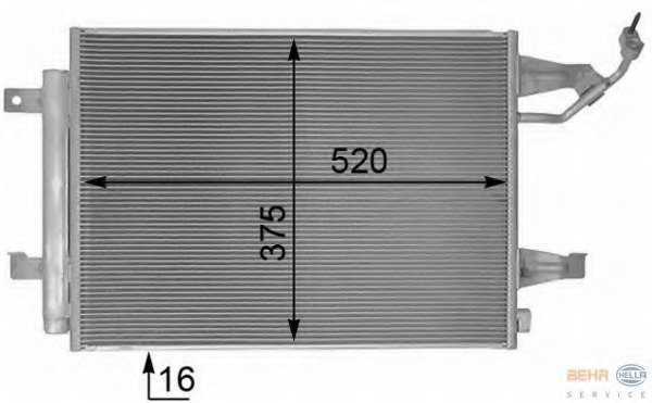 Condensator, climatizare 8FC 351 304-761 HELLA - Radiator clima Condensator, climatizare 8FC 351 304-761 HELLA - Radiator clima