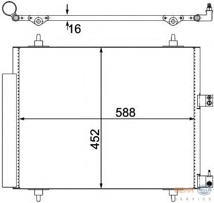 Condensator, climatizare 8FC 351 305-221 HELLA - Radiator clima Condensator, climatizare 8FC 351 305-221 HELLA - Radiator clima