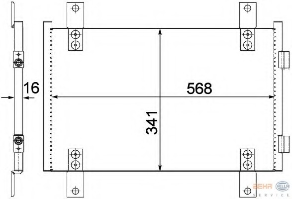 Condensator, climatizare 8FC 351 305-551 HELLA - Radiator clima Condensator, climatizare 8FC 351 305-551 HELLA - Radiator clima