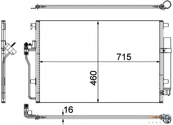 Condensator, climatizare 8FC 351 307-641 HELLA - Radiator clima Condensator, climatizare 8FC 351 307-641 HELLA - Radiator clima