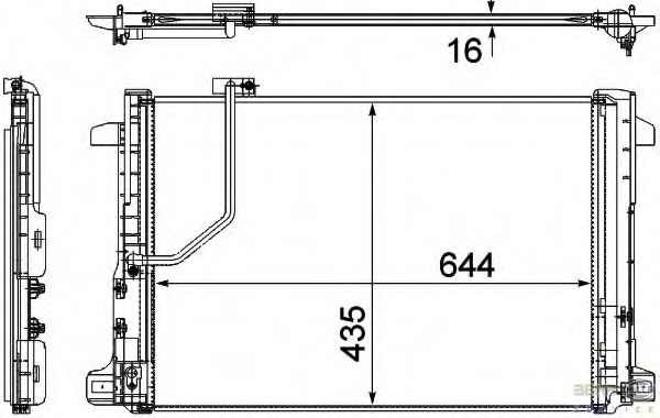 Condensator, climatizare 8FC 351 307-651 HELLA - Radiator clima Condensator, climatizare 8FC 351 307-651 HELLA - Radiator clima