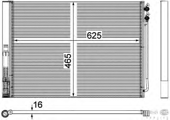 Condensator, climatizare 8FC 351 309-141 HELLA - Radiator clima Condensator, climatizare 8FC 351 309-141 HELLA - Radiator clima