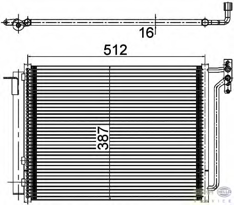 Condensator, climatizare 8FC 351 309-541 HELLA - Radiator clima Condensator, climatizare 8FC 351 309-541 HELLA - Radiator clima