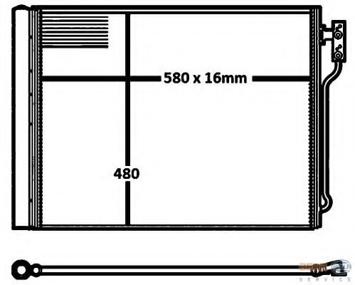 Condensator, climatizare 8FC 351 316-611 HELLA - Radiator clima Condensator, climatizare 8FC 351 316-611 HELLA - Radiator clima
