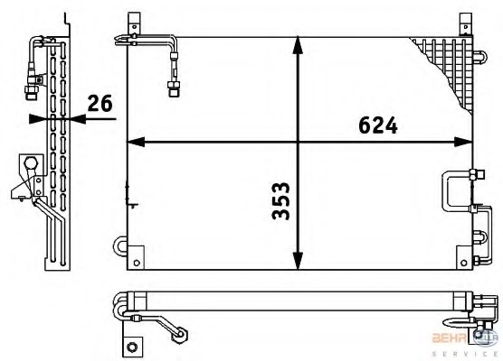Condensator, climatizare 8FC 351 317-141 HELLA - Radiator clima Condensator, climatizare 8FC 351 317-141 HELLA - Radiator clima
