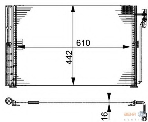 Condensator, climatizare 8FC 351 317-481 HELLA - Radiator clima Condensator, climatizare 8FC 351 317-481 HELLA - Radiator clima